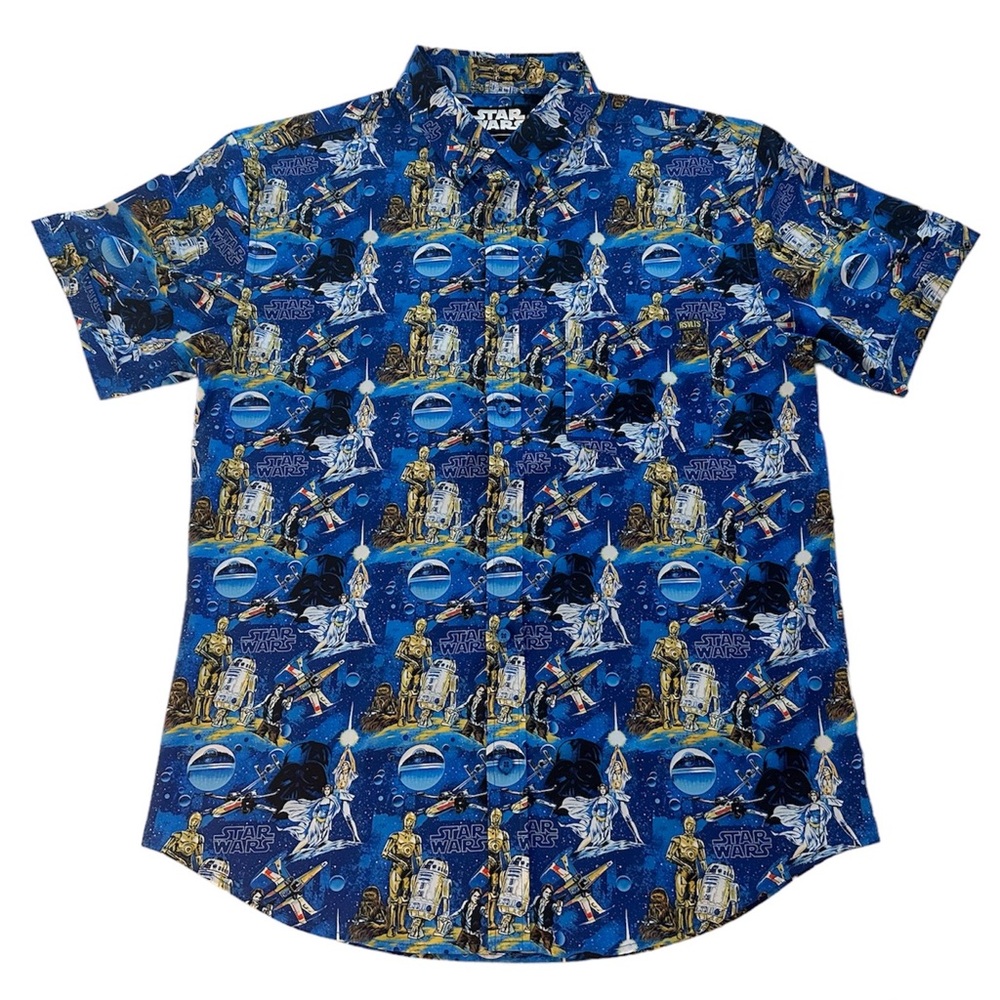 RSVLTS Star Wars Limited Edition New Hope Large Mens Button Down Shirt RARE
